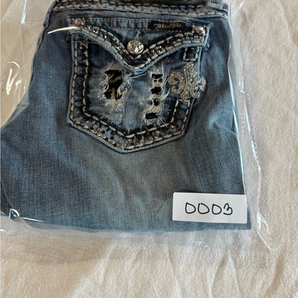 Miss Me Blue Boot Cut Jeans with Embellished Pockets - Picture 10 of 10